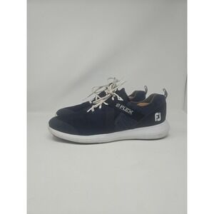 Footjoy FJ Flex Golf Shoes Mens 11.5 M Blue White Spikeless 56102 *